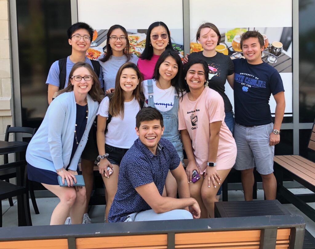 Lab members group photo summer 2019