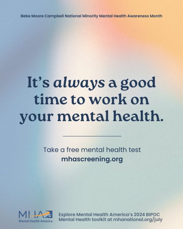 text "It's always a good time to work on your mental health"