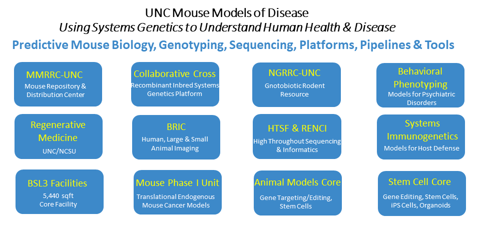 UNC Mouse Models of Disease - Using Systems Genetics to Understand Human Health & Disease