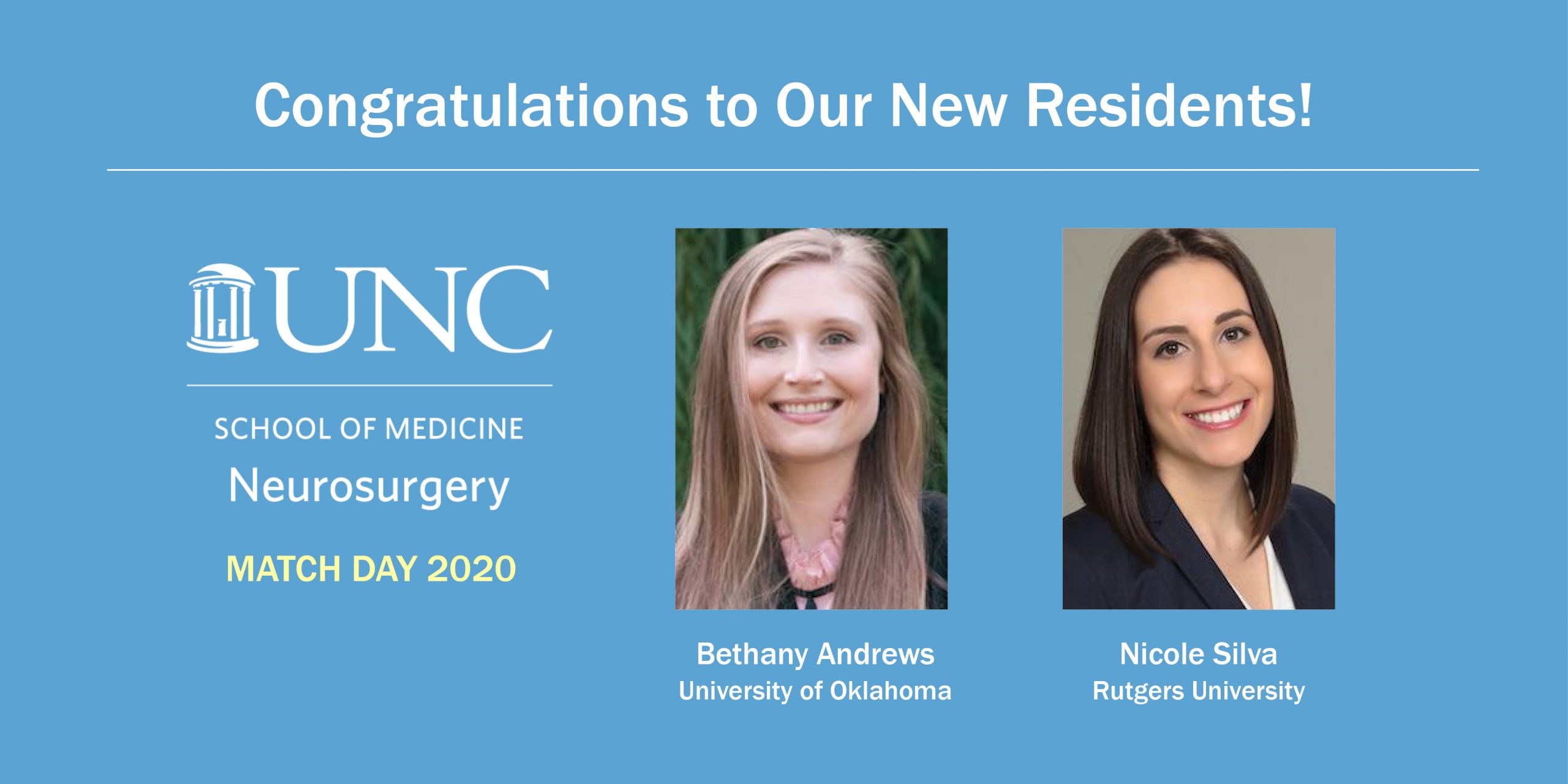 Welcome to our new residents, Bethany Andrews and Nicole Silva