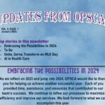 OPSCA January 2024 Newsletter