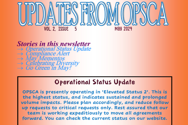 OPSCA May 2024 Newsletter
