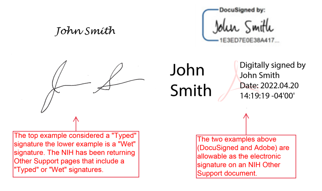 Apply an electronic signature
